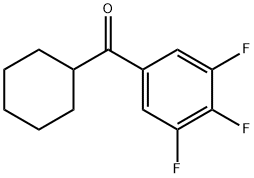 CYCLOHEXYL 3,4,5-TRIFLUOROPHENYL KETONE Struktur