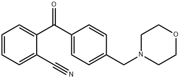 2-CYANO-4'-MORPHOLINOMETHYL BENZOPHENONE Struktur