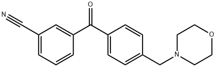 3-CYANO-4'-MORPHOLINOMETHYL BENZOPHENONE Struktur