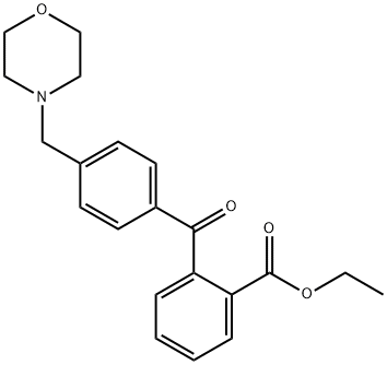 2-CARBOETHOXY-4'-MORPHOLINOMETHYL BENZOPHENONE Struktur