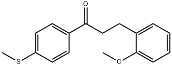 3-(2-METHOXYPHENYL)-4'-THIOMETHYLPROPIOPHENONE Struktur