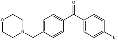 4-BROMO-4'-MORPHOLINOMETHYL BENZOPHENONE Struktur