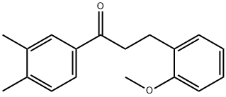 3',4'-DIMETHYL-3-(2-METHOXYPHENYL)PROPIOPHENONE Struktur