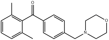 2,6-DIMETHYL-4'-MORPHOLINOMETHYL BENZOPHENONE Struktur