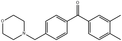 3,4-DIMETHYL-4'-MORPHOLINOMETHYL BENZOPHENONE Struktur