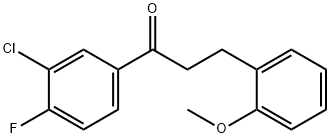 3'-CHLORO-4'-FLUORO-3-(2-METHOXYPHENYL)PROPIOPHENONE Struktur