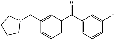 3-FLUORO-3'-PYRROLIDINOMETHYL BENZOPHENONE price.