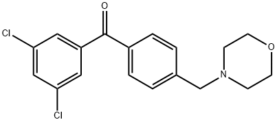 3,5-DICHLORO-4'-MORPHOLINOMETHYL BENZOPHENONE price.