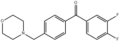 3,4-DIFLUORO-4'-MORPHOLINOMETHYL BENZOPHENONE price.