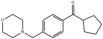 CYCLOPENTYL 4-(MORPHOLINOMETHYL)PHENYL KETONE Struktur