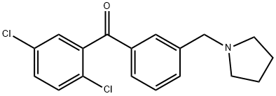 2,5-DICHLORO-3'-PYRROLIDINOMETHYL BENZOPHENONE price.