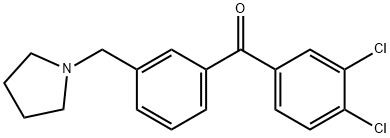 3,4-DICHLORO-3'-PYRROLIDINOMETHYL BENZOPHENONE price.