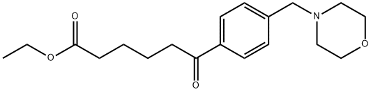 ETHYL 6-[4-(MORPHOLINOMETHYL)PHENYL]-6-OXOHEXANOATE Struktur