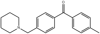 4-METHYL-4'-PIPERIDINOMETHYL BENZOPHENONE Struktur