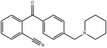 2-CYANO-4'-PIPERIDINOMETHYL BENZOPHENONE Struktur