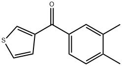 3-(3,4-DIMETHYLBENZOYL)THIOPHENE Struktur