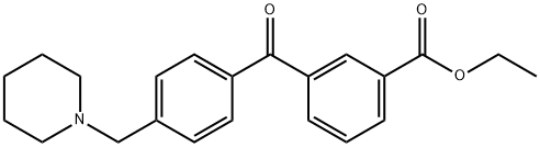 3-CARBOETHOXY-4'-PIPERIDINOMETHYL BENZOPHENONE price.