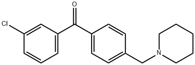 3-CHLORO-4'-PIPERIDINOMETHYL BENZOPHENONE price.