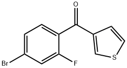 3-(4-BROMO-2-FLUOROBENZOYL)THIOPHENE price.