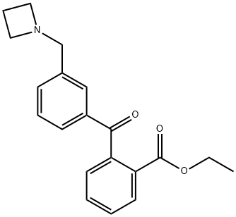 3'-AZETIDINOMETHYL-2-CARBOETHOXYBENZOPHENONE Struktur