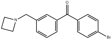 3-AZETIDINOMETHYL-4'-BROMOBENZOPHENONE Struktur