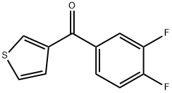 3-(3,4-DIFLUOROBENZOYL)THIOPHENE Struktur