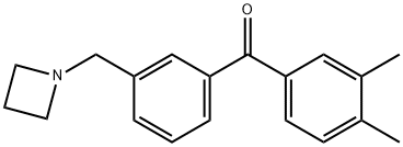 3'-AZETIDINOMETHYL-3,4-DIMETHYLBENZOPHENONE price.