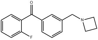 3'-AZETIDINOMETHYL-2-FLUOROBENZOPHENONE Struktur