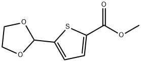 METHYL 5-(1,3-DIOXOLAN-2-YL)-2-THIOPHENECARBOXYLATE Struktur