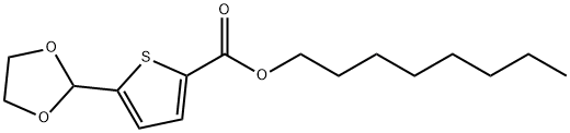 OCTYL 5-(1,3-DIOXOLAN-2-YL)-2-THIOPHENECARBOXYLATE Struktur