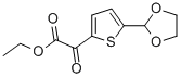 ETHYL 5-(1,3-DIOXOLAN-2-YL)-2-THENOYLFORMATE Struktur