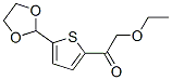 5-(1,3-DIOXOLAN-2-YL)-2-(ETHOXYACETYL) THIOPHENE Struktur