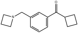 3-(AZETIDINOMETHYL)PHENYL CYCLOBUTYL KETONE Struktur