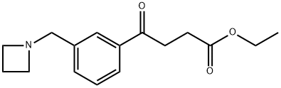 ETHYL 4-[3-(AZETIDINOMETHYL)PHENYL]-4-OXOBUTYRATE Struktur