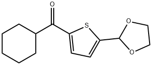 CYCLOHEXYL 5-(1,3-DIOXOLAN-2-YL)-2-THIENYL KETONE price.