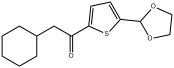 CYCLOHEXYLMETHYL 5-(1,3-DIOXOLAN-2-YL)-2-THIENYL KETONE Struktur