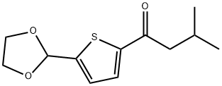 5-(1,3-DIOXOLAN-2-YL)-2-THIENYL 2-METHYLPROPYL KETONE Struktur