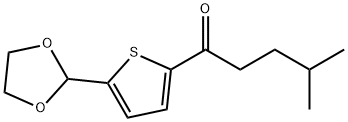 5-(1,3-DIOXOLAN-2-YL)-2-THIENYL 3-METHYLBUTYL KETONE Struktur