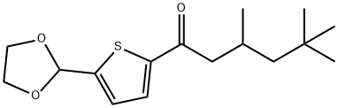 5-(1,3-DIOXOLAN-2-YL)-2-THIENYL 2,4,4-TRIMETHYLPENTYL KETONE Struktur