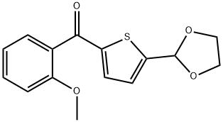 5-(1,3-DIOXOLAN-2-YL)-2-(2-METHOXYBENZOYL)THIOPHENE Struktur