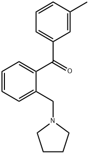 3'-METHYL-2-PYRROLIDINOMETHYL BENZOPHENONE Struktur