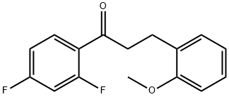 2',4'-DIFLUORO-3-(2-METHOXYPHENYL)PROPIOPHENONE Struktur