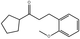 CYCLOPENTYL 2-(2-METHOXYPHENYL)ETHYL KETONE Struktur