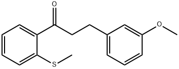 3-(3-METHOXYPHENYL)-2'-THIOMETHYLPROPIOPHENONE Struktur