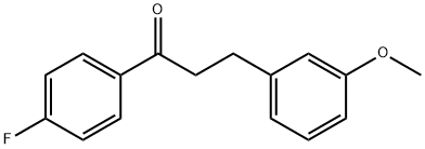 4'-FLUORO-3-(3-METHOXYPHENYL)PROPIOPHENONE Struktur