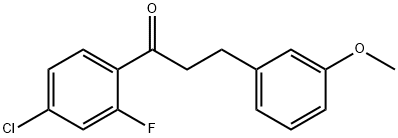 4'-CHLORO-2'-FLUORO-3-(3-METHOXYPHENYL)PROPIOPHENONE Struktur