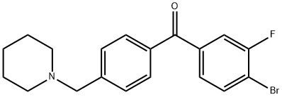 4-BROMO-3-FLUORO-4'-PIPERIDINOMETHYL BENZOPHENONE price.