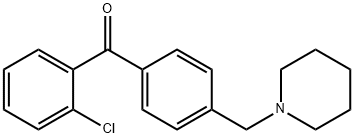 2-CHLORO-4'-PIPERIDINOMETHYL BENZOPHENONE price.