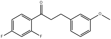 2',4'-DIFLUORO-3-(3-METHOXYPHENYL)PROPIOPHENONE Struktur