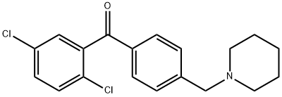 2,5-DICHLORO-4'-PIPERIDINOMETHYL BENZOPHENONE price.